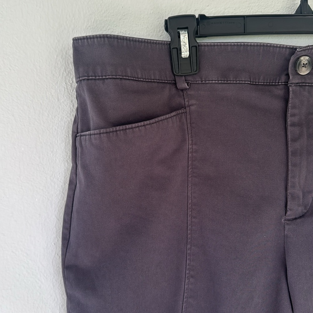 LOFT gray high rise cotton stretch skinny ankle pants size 16 - Picture 5 of 12